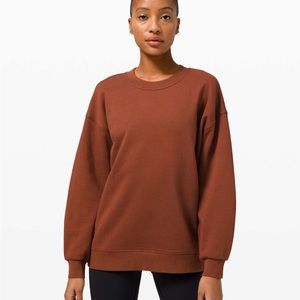 Perfectly Oversized Dark Terracotta Crewneck